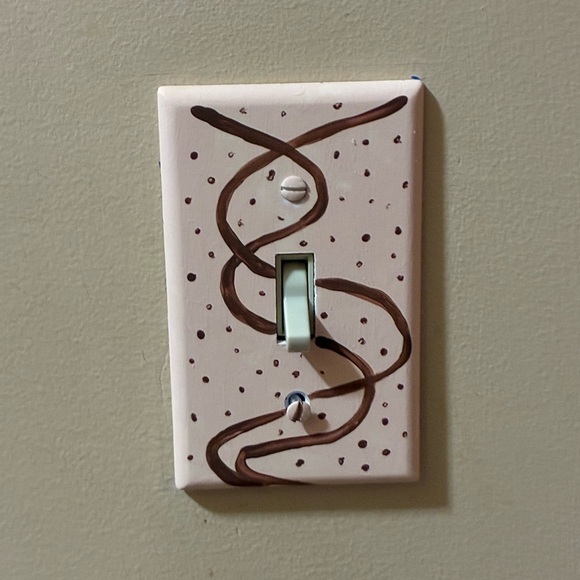 Hand Crafted Other - Chocolate Chip Pop Art Light Switch Cover